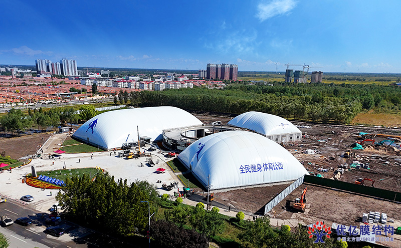 濟(jì)南全民運(yùn)動(dòng)中心氣膜體育館圓滿竣工，助力全民健身事業(yè)