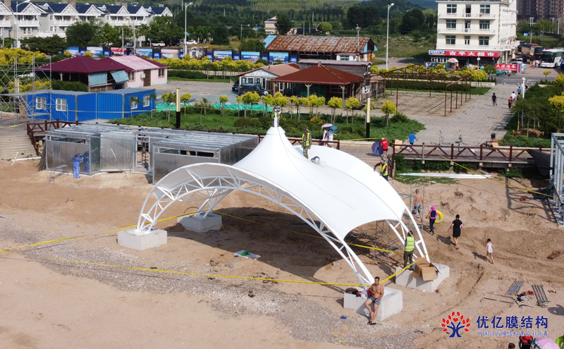 長興島沙灘遮陽棚