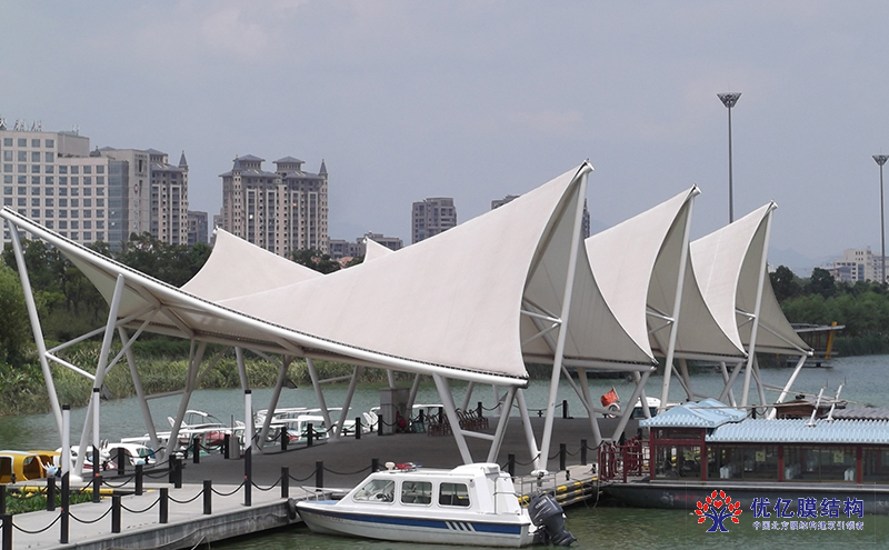 码头渡口膜结构遮阳棚