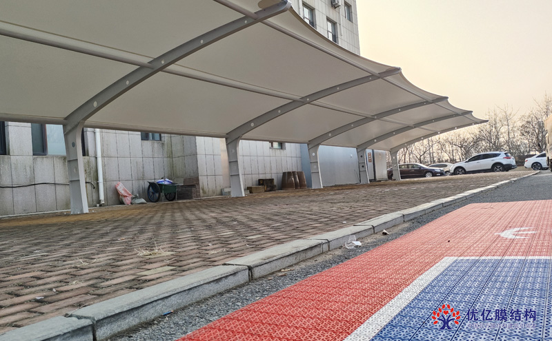 旅顺海关膜结构停车棚