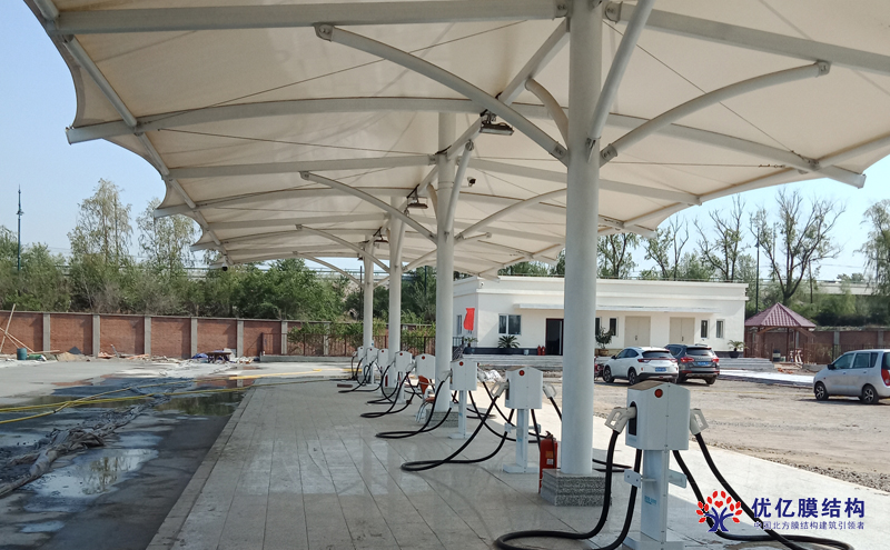 膜结构车棚的设计流程介绍