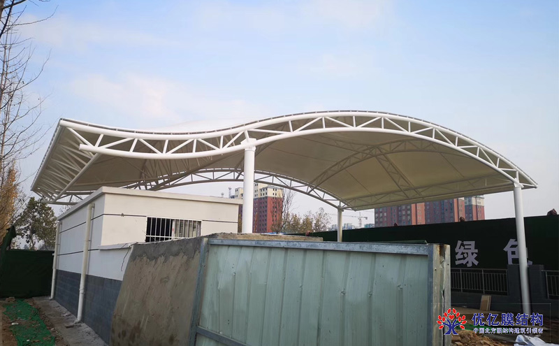 阜新膜結(jié)構(gòu)過道遮陽棚