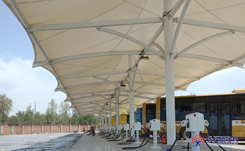 丹东膜结构充电桩棚