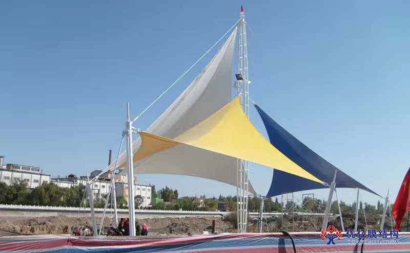 多彩张拉膜景观伞