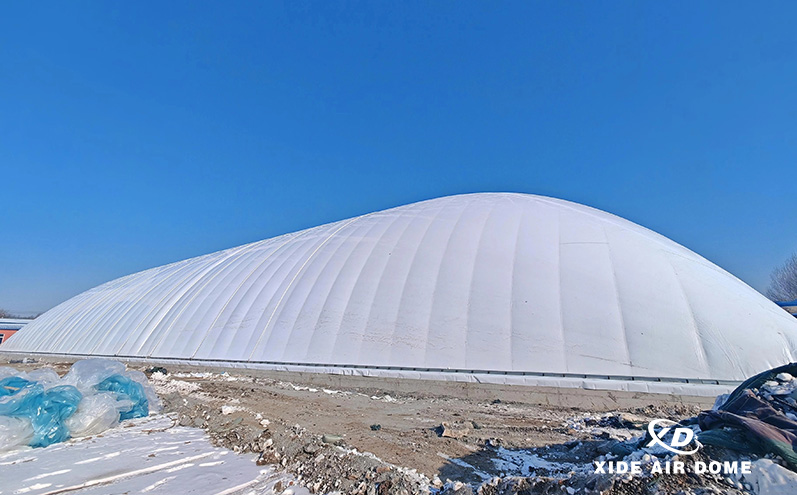 长春公主岭气膜体育馆项目圆满起膜