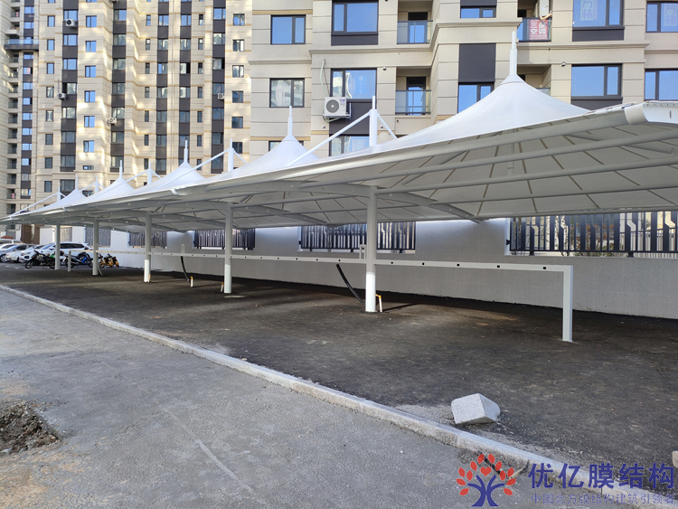 沈阳停车棚施工完成