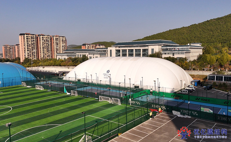 济南龙鼎体育公园气膜体育馆圆满竣工