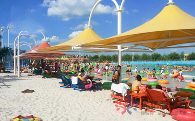 张家口游乐场张拉膜景观棚