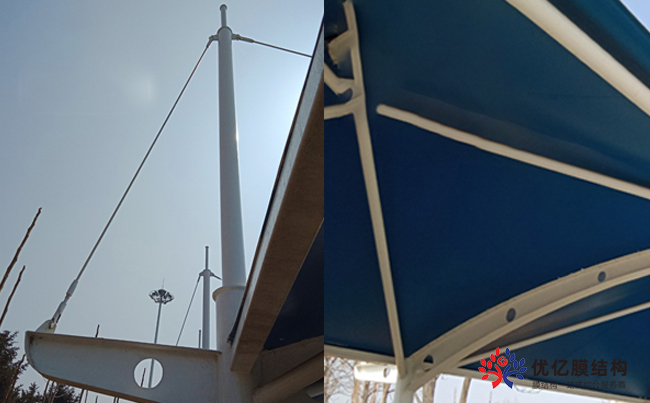 沈大高速服务区膜结构车棚