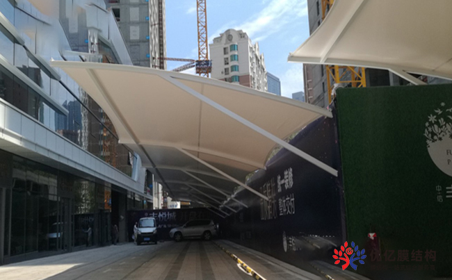 中信地产售楼处膜结构停车棚