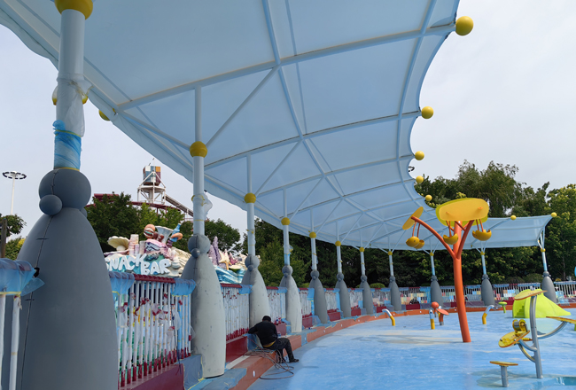 盘锦膜结构遮阳棚沙滩遮阳